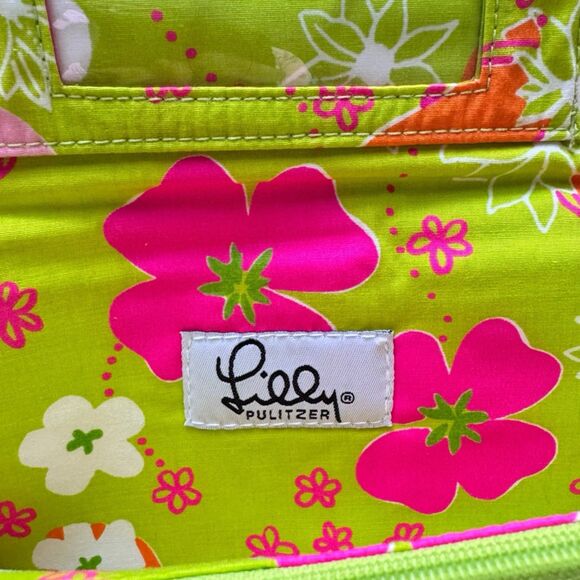 Lilly Pulitzer‎ Floral Clutch Wristlet Wallet Soft Cotton Bright Colorful Cute - Picture 6 of 15